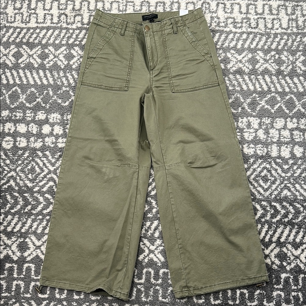 Olive Green Pants wide led